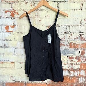 Torrid Black Button-Front Camisole